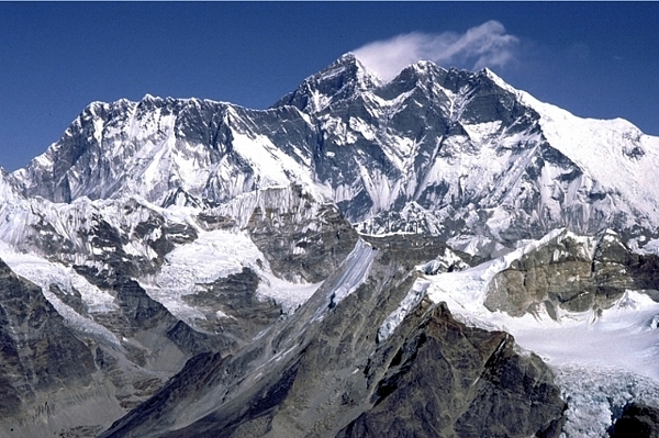 Mount Everest und Lhotse vom Mera Peak aus gesehen