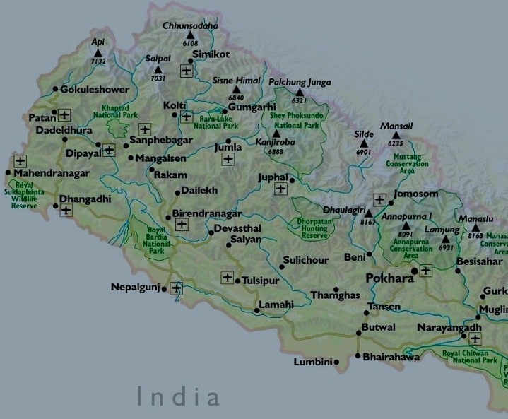 Nepalkarte West
