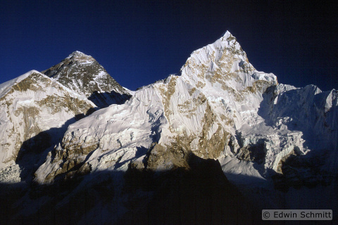 Nuptse und Mount Everest